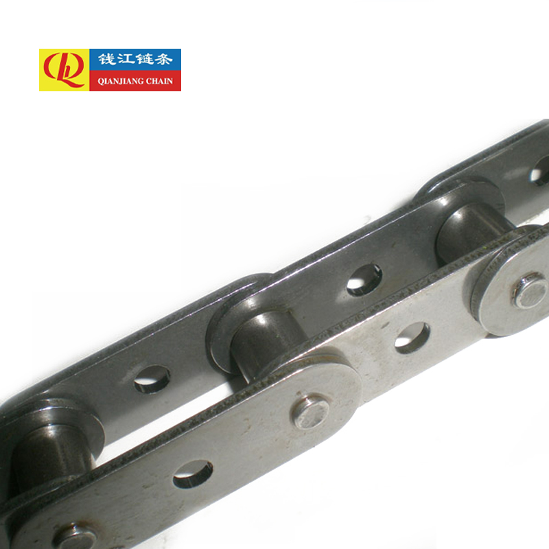 Dubbla transportörkedjor med centrala hål