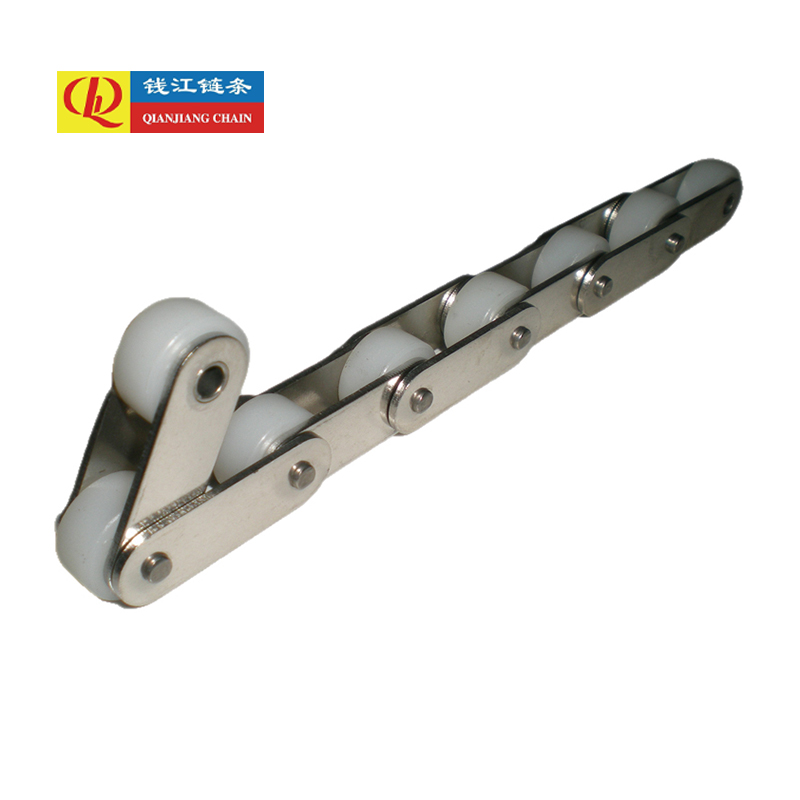 Rostfria transportkedjor med dubbel stigning